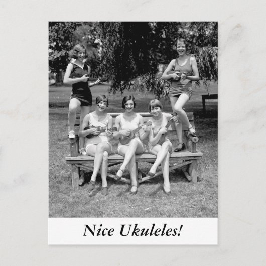 Karo die Ukuleles aus! - 1920 Postkarte (Vorderseite)