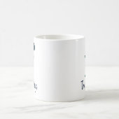 Karo-Druck Kleinbuchstabe f Initiale und Name Kaffeetasse (Mittel)