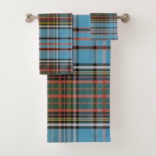 Karo Elegant Rustikal Anderson Tartan Farmhouse Badhandtuch Set