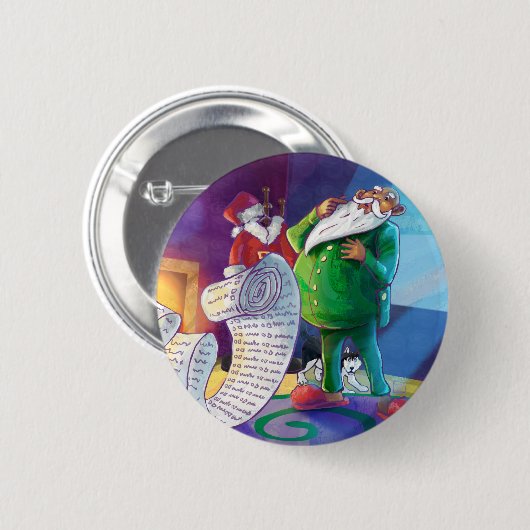 Karo es zweimal Santa Button (Vorne & Hinten)