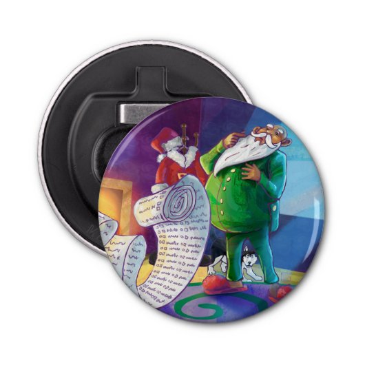 Karo es zweimal Santa Flaschenöffner (Vorderseite)