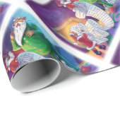 Karo es zweimal Santa Geschenkpapier (Rolleneckpunkt)