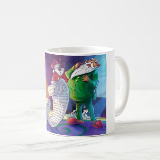Karo es zweimal Santa Kaffeetasse (VorderseiteRechts)