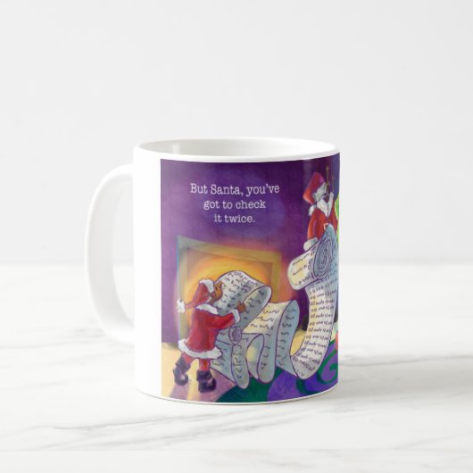 Karo es zweimal Santa Kaffeetasse (Vorderseite Links)