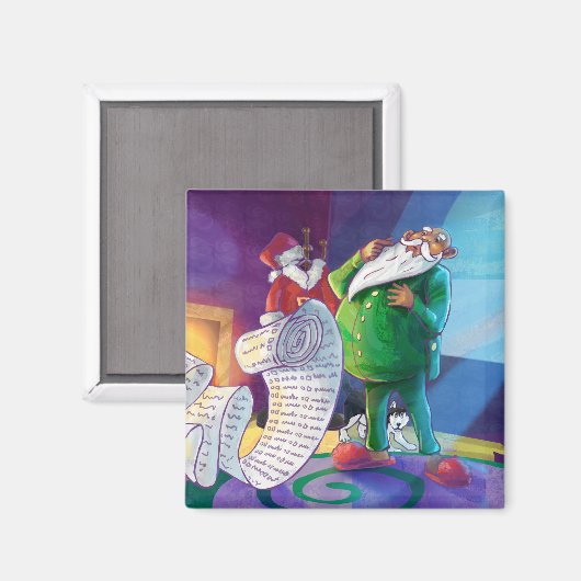 Karo es zweimal Santa Magnet (Vorderseite/Rückseite)