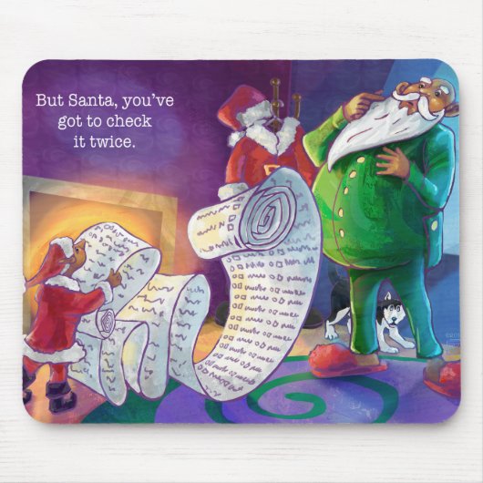 Karo es zweimal Santa Mousepad (Vorne)