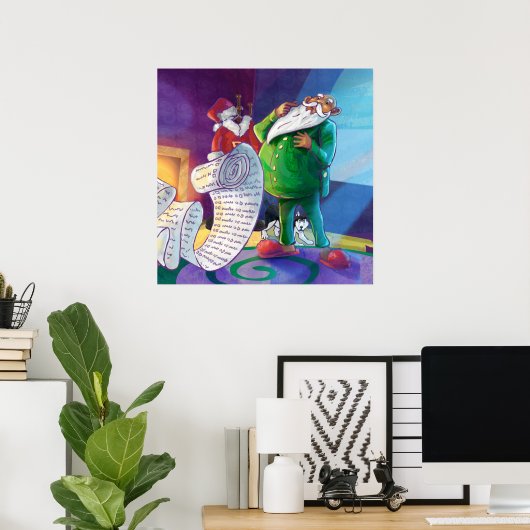 Karo es zweimal Santa Poster (Heimbüro)