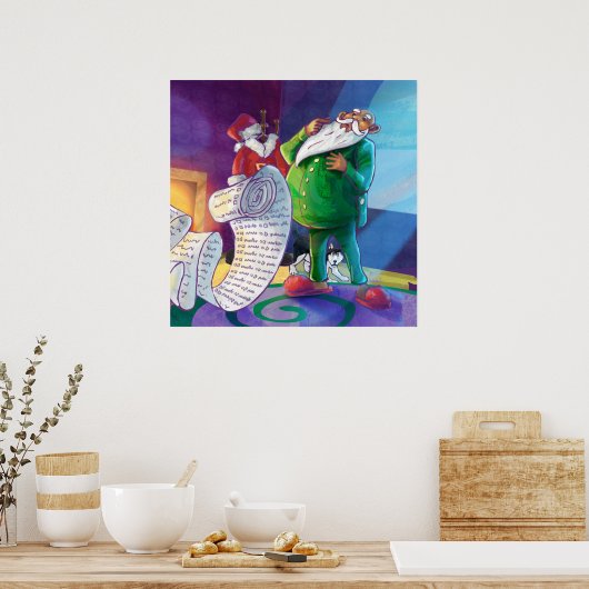Karo es zweimal Santa Poster (Küche)