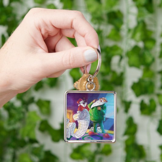 Karo es zweimal Santa Schlüsselanhänger (Hand)