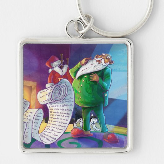 Karo es zweimal Santa Schlüsselanhänger (Vorne)