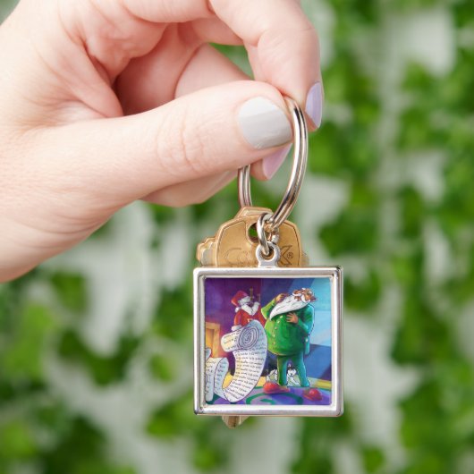 Karo es zweimal Santa Schlüsselanhänger (Hand)