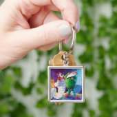 Karo es zweimal Santa Schlüsselanhänger (Hand)