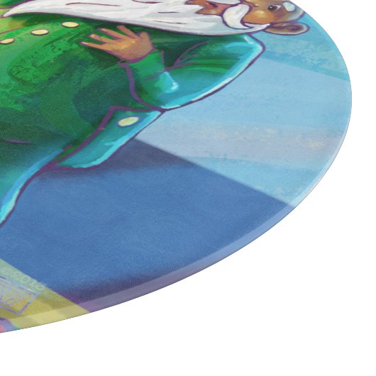 Karo es zweimal Santa Schneidebrett (Ecke)