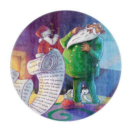 Karo es zweimal Santa Schneidebrett (Vorderseite)