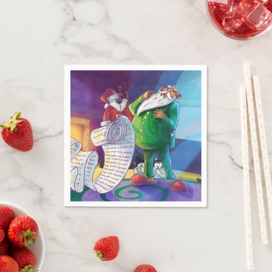 Karo es zweimal Santa Serviette (Beispiel)