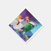 Karo es zweimal Santa Serviette (Ecke)