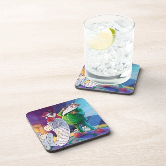 Karo es zweimal Santa Untersetzer (Rechte Seite)