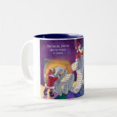 Karo es zweimal Santa Zweifarbige Tasse (Vorderseite Links)