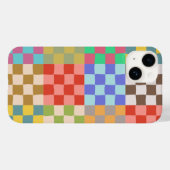 Karo - farbenfrohe Prüfmuster Case-Mate iPhone Hülle (Rückseite (Horizontal))