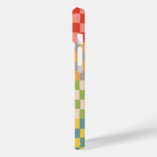 Karo - farbenfrohe Prüfmuster Case-Mate iPhone Hülle (Rückseite / Links)