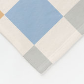 Karo - farbenfrohe Prüfmuster Fleecedecke (Ecke)