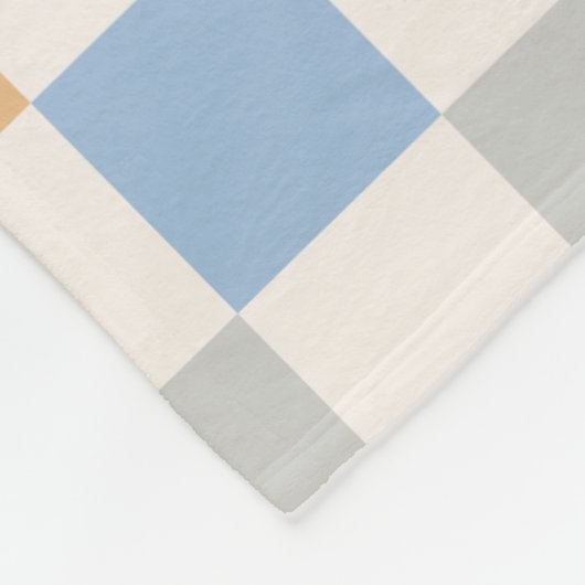 Karo - farbenfrohe Prüfmuster Fleecedecke (Ecke)