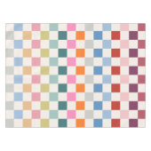 Karo - farbenfrohe Prüfmuster Tischdecke (Vorderseite (Horizontal))