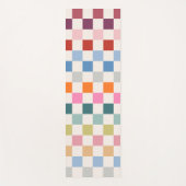 Karo - farbenfrohe Prüfmuster Yogamatte (Vorderseite)
