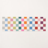 Karo - farbenfrohe Prüfmuster Yogamatte (Vorderseite (Horizontal))