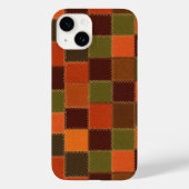 Karo-Faux-Patchwork Case-Mate iPhone Hülle (Rückseite)