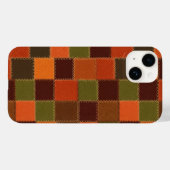 Karo-Faux-Patchwork Case-Mate iPhone Hülle (Rückseite (Horizontal))