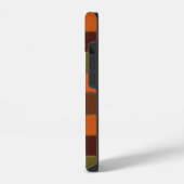 Karo-Faux-Patchwork iPhone Hülle (Linke Seite)
