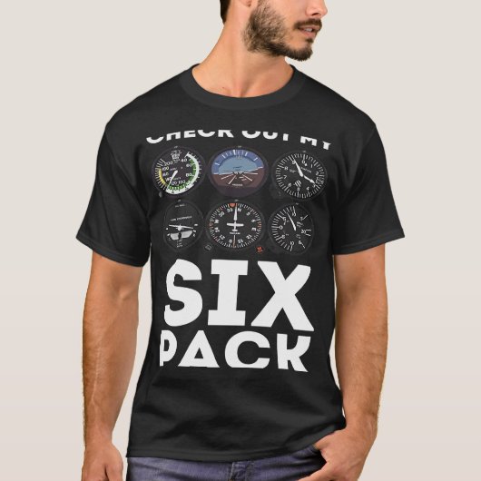 Karo für mein Six-Pack-Pilot T-Shirt (Vorderseite)