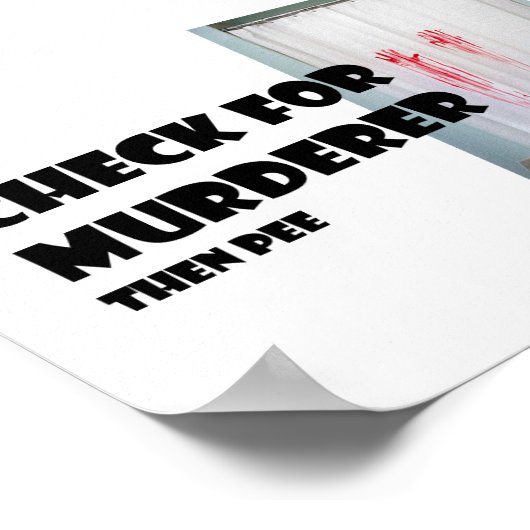 Karo für Mörder.... dann pinkeln Poster (Ecke)