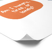 Karo für psychische Gesundheit im BoHo-Klassenraum Poster (Ecke)