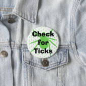 Karo für Ticks - Lyme-Krankheitsanzeiger Button (Beispiel)