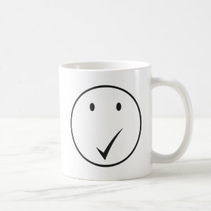 Karo Gesicht - Tick C01/Black. Kaffeetasse