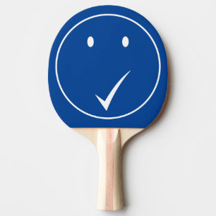 Karo Gesicht - Tick C01/Weiß. Tischtennis Schläger