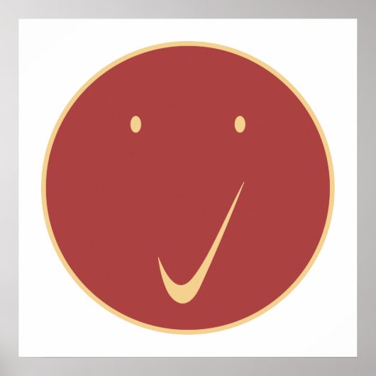 Karo Gesicht - Tick, Cr/Rot. Poster (Vorne)