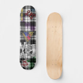 Karo-Grunge Skateboard (Vorderseite)