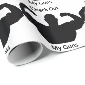 Karo heraus meine Gewehre Geschenkpapier (Rolleneckpunkt)