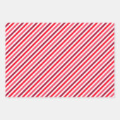 Karo-, Herz- und Streifen, umhüllende Papierblätte Geschenkpapier Set (Vorderseite 3)