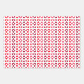 Karo-, Herz- und Streifen, umhüllende Papierblätte Geschenkpapier Set (Vorderseite 2)