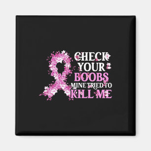 Karo Ihr Brustkrebs-Bewusstsein Pink Rib Magnet