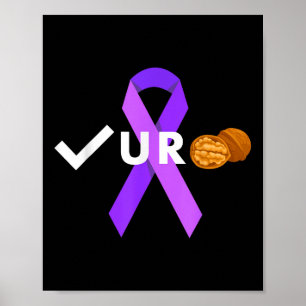 Karo Ihre Nüsse Karo Ihr Hodenkrebs-Aware Poster