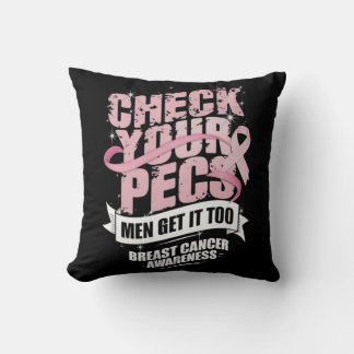 Karo Ihre Pecs Männer Brustkrebs-Bewusstsein Kissen