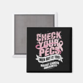 Karo Ihre Pecs Männer Brustkrebs-Bewusstsein Magnet (Vorderseite/Rückseite)