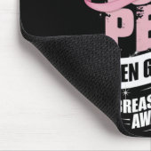 Karo Ihre Pecs Männer Brustkrebs-Bewusstsein Mousepad (Ecke)