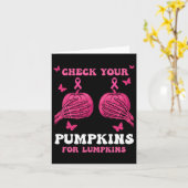 Karo Ihre Pumpkins Brustkrebs Bewusstsein Halbe Karte (Gelbe Blume)