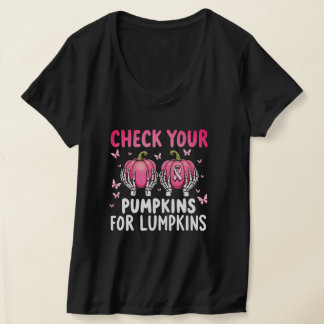 Karo Ihre Pumpkins für Lumpkins Brustkrebs Awa T-Shirt